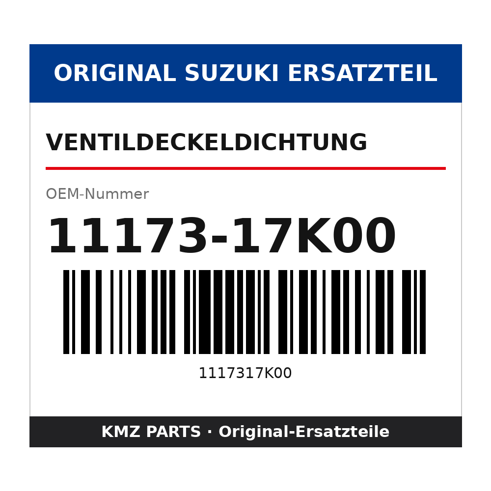 Suzuki Ventildeckeldichtung 11173-17K00
