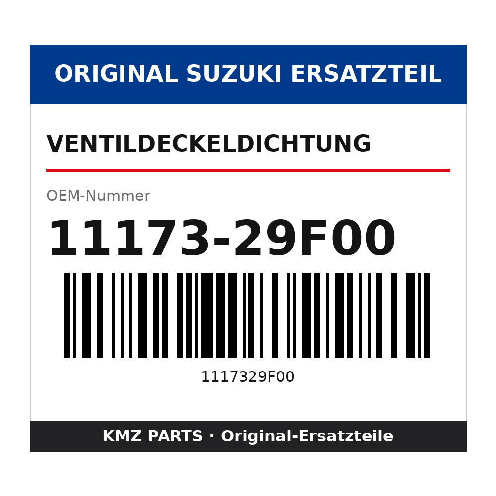 Suzuki Ventildeckeldichtung 11173-29F00