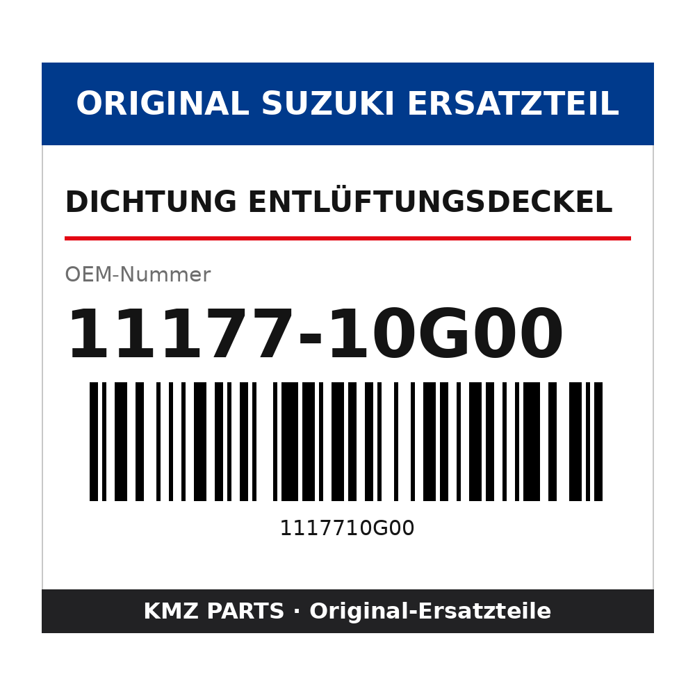 Suzuki Dichtung Entlüftungsdeckel 11177-10G00