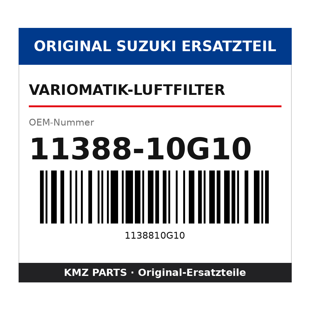 Suzuki Variomatik-Luftfilter 11388-10G10