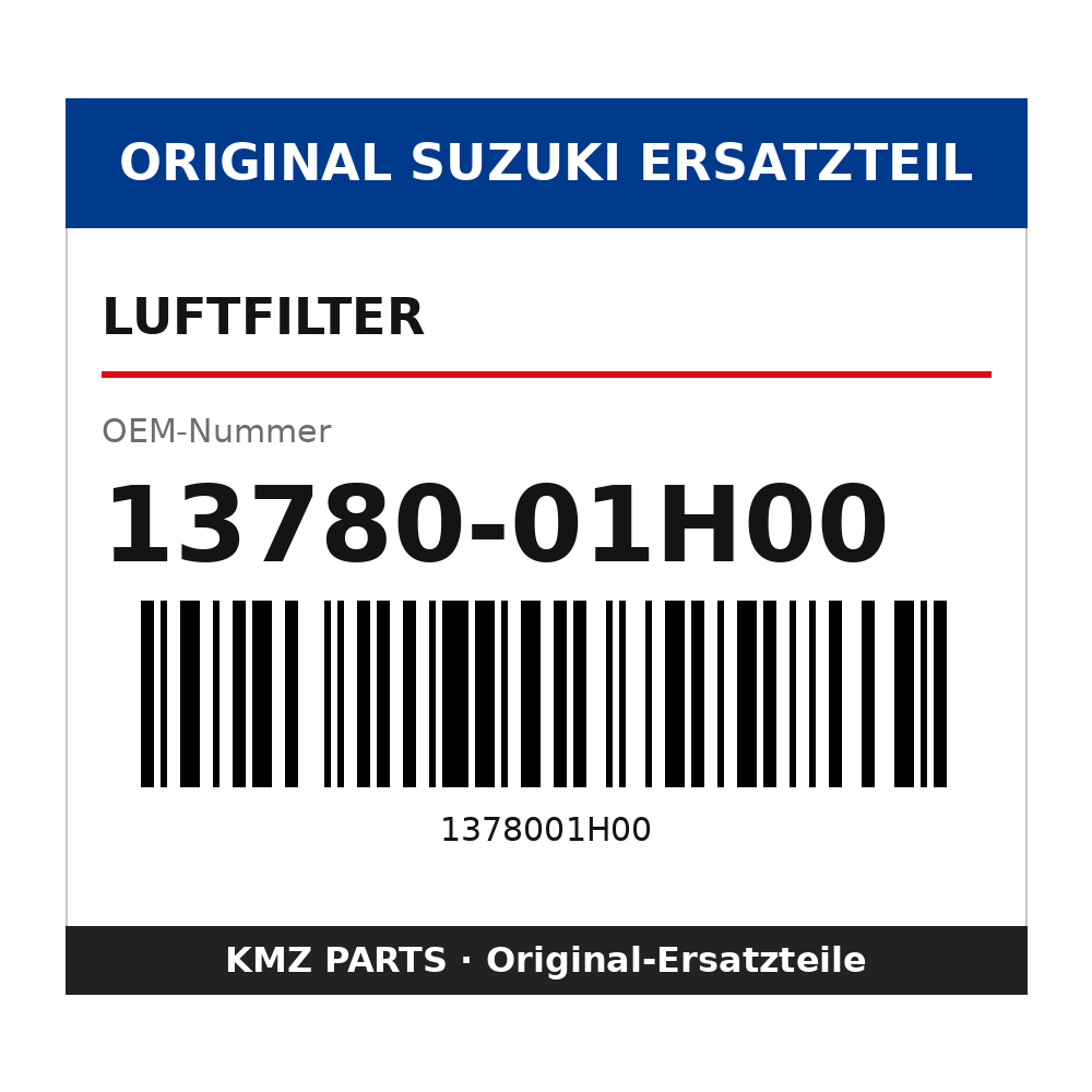 Suzuki Luftfilter 13780-01H00