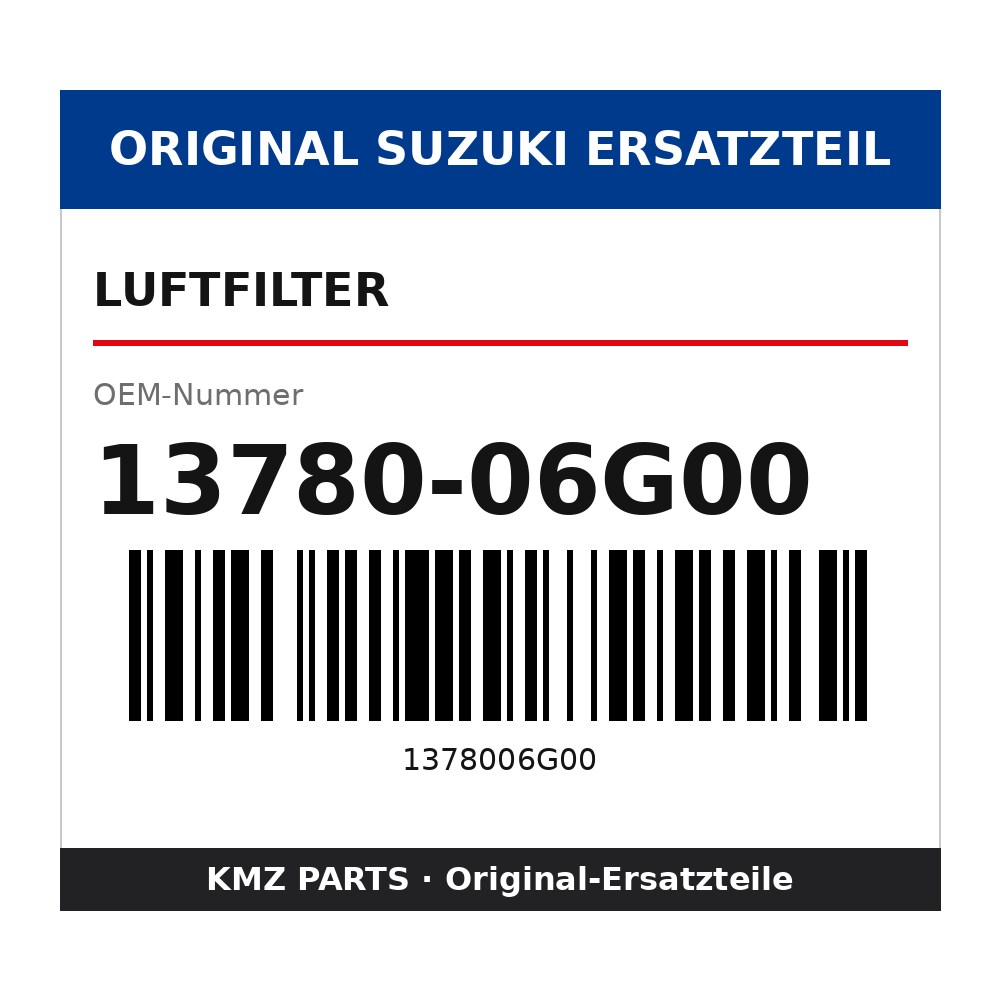 Suzuki Luftfilter 13780-06G00