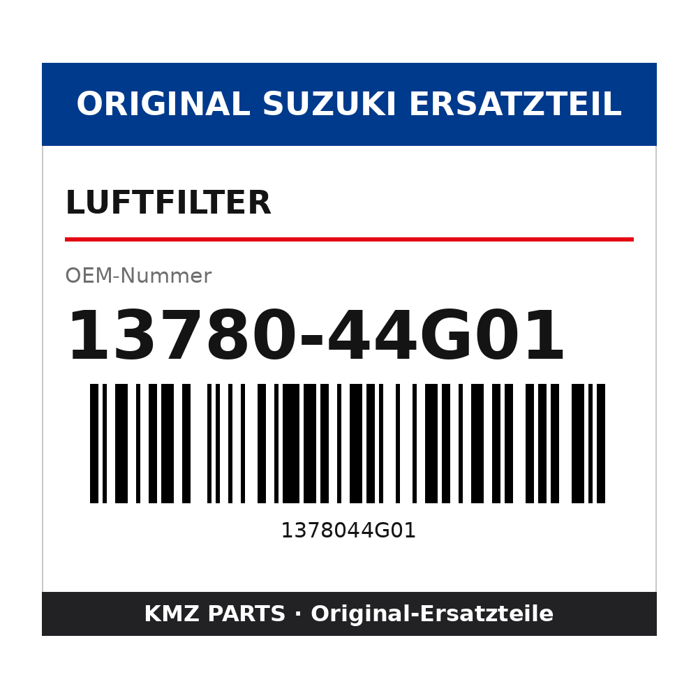 Suzuki Luftfilter 13780-44G01