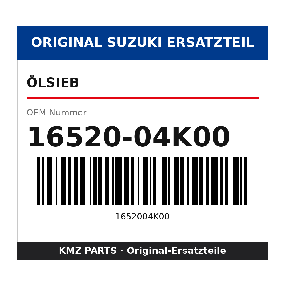 Suzuki Ölsieb 16520-04K00