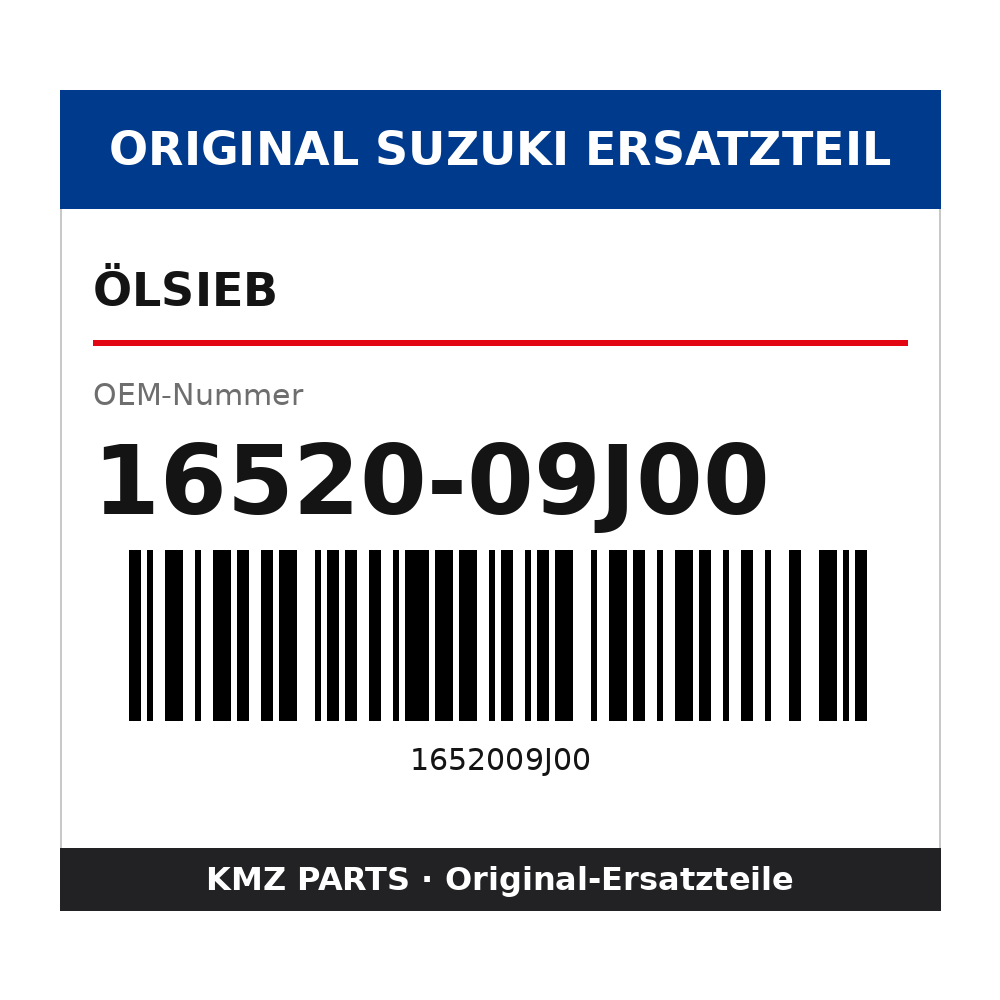 Suzuki Ölsieb 16520-09J00