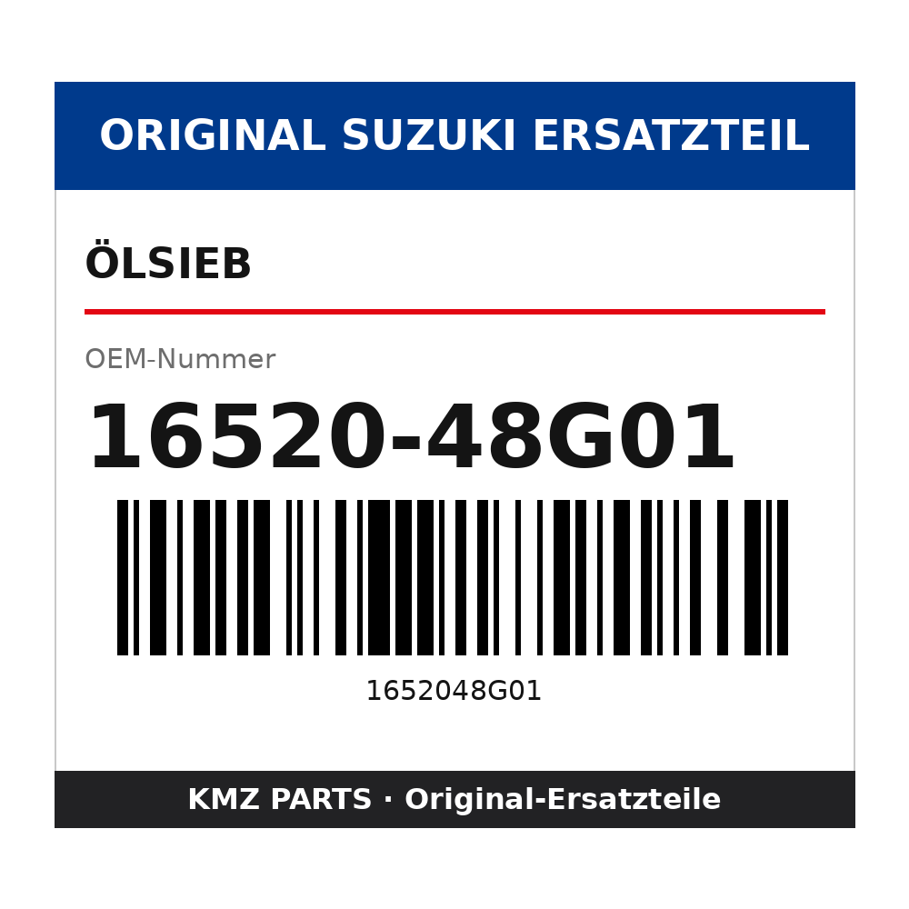 Suzuki Ölsieb 16520-48G01