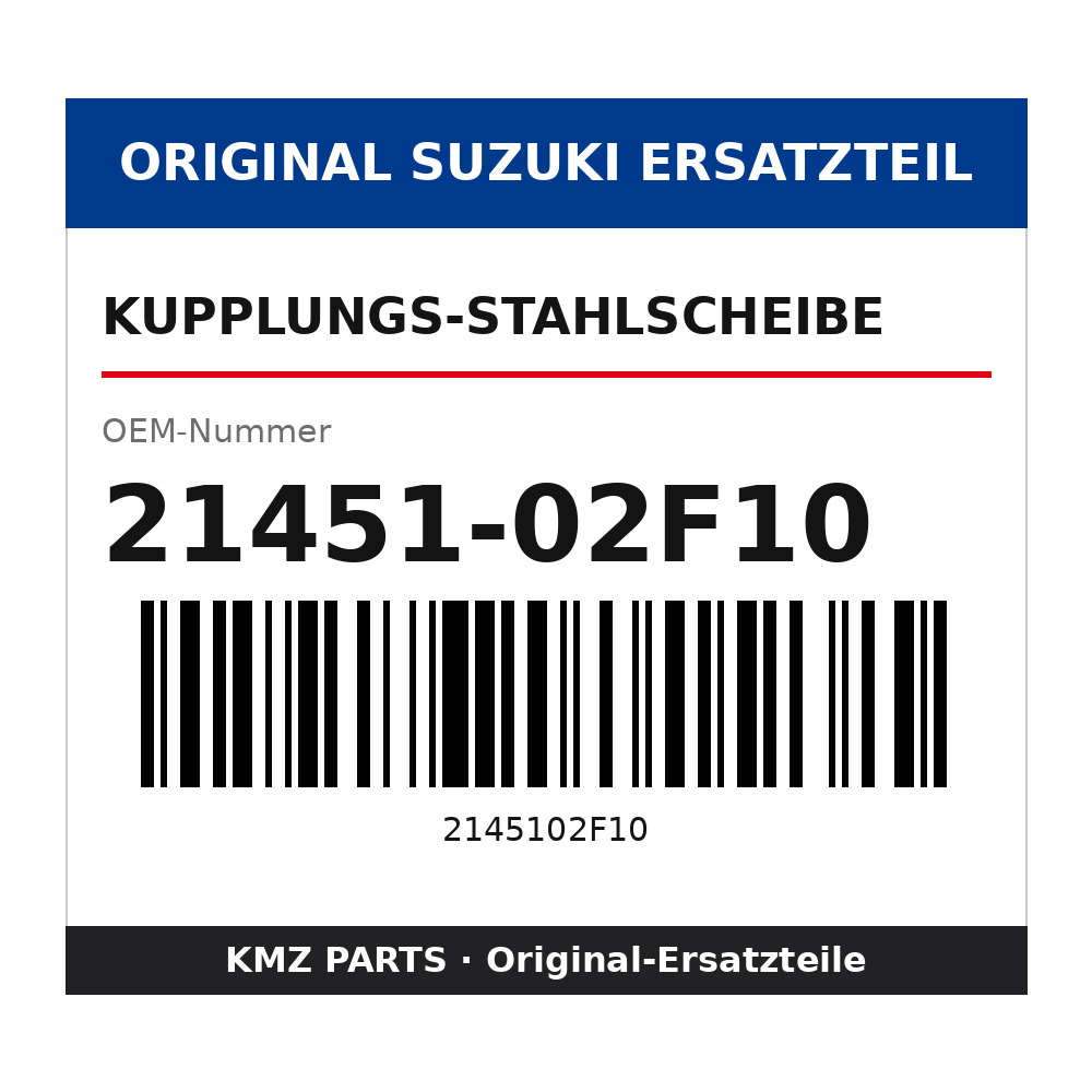Suzuki Kupplungs-Stahlscheibe 21451-02F10