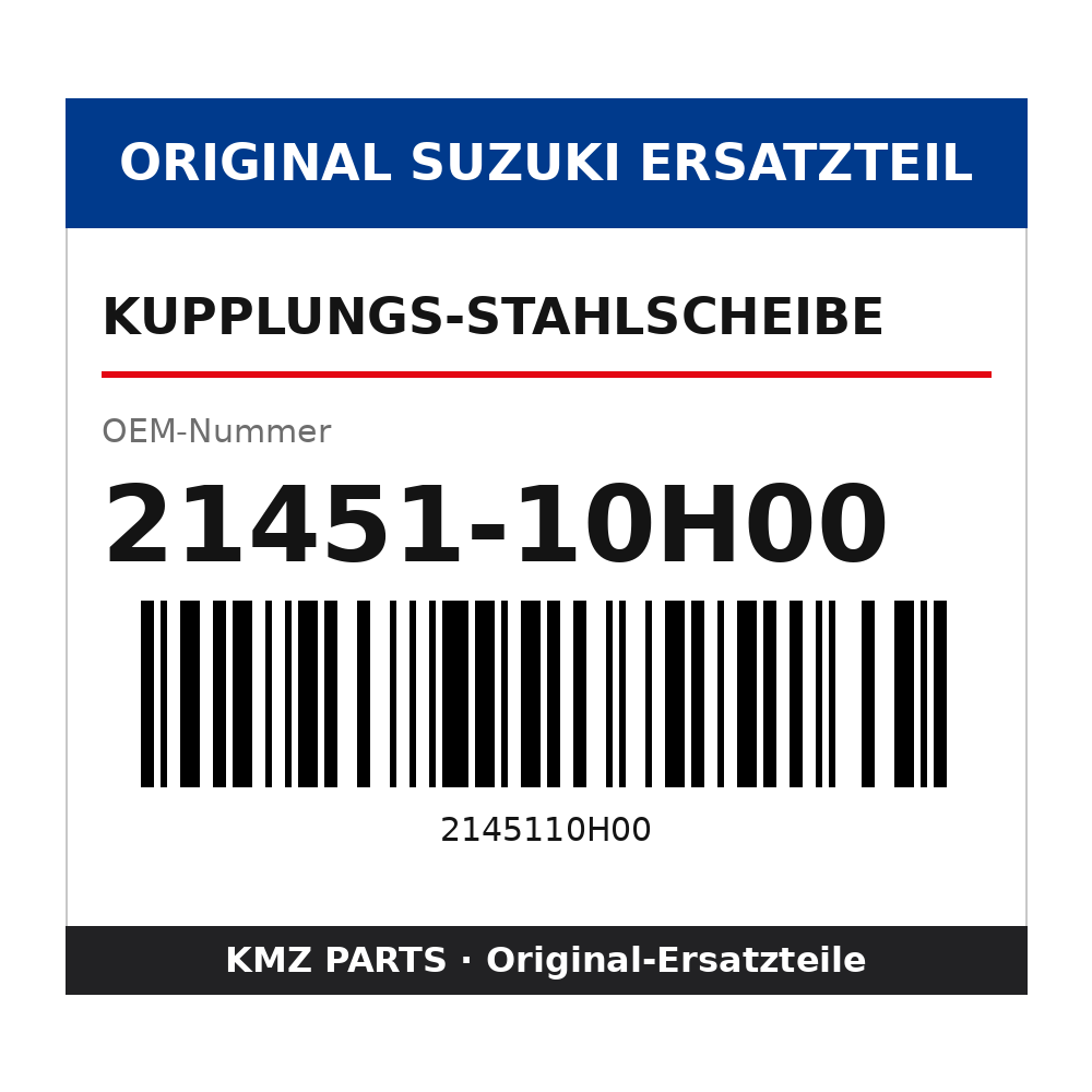 Suzuki Kupplungs-Stahlscheibe 21451-10H00