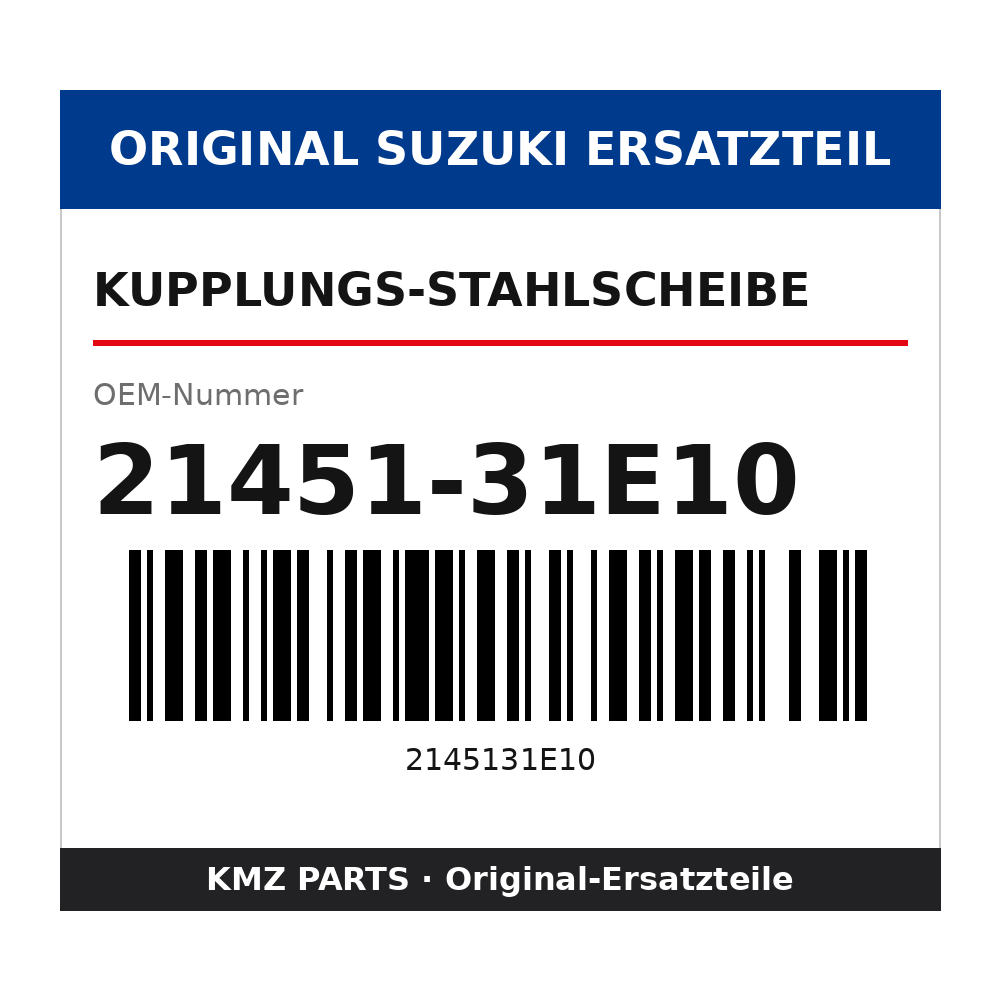 Suzuki Kupplungs-Stahlscheibe 21451-31E10