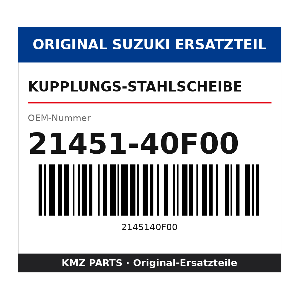 Suzuki Kupplungs-Stahlscheibe 21451-40F00