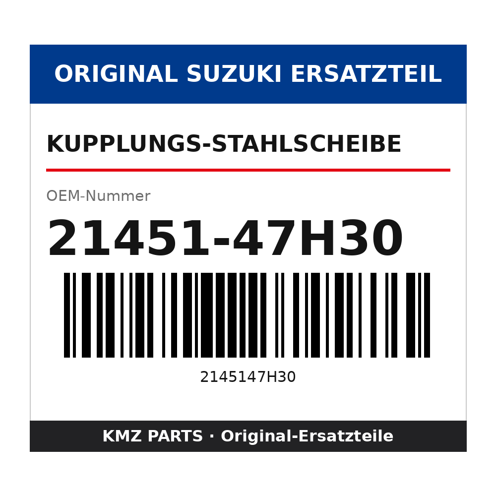 Suzuki Kupplungs-Stahlscheibe 21451-47H30