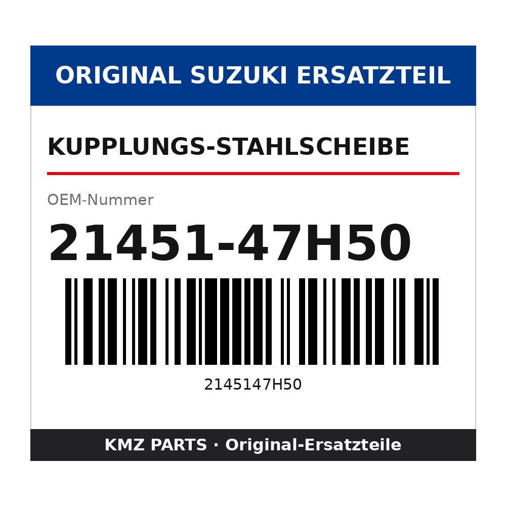 Suzuki Kupplungs-Stahlscheibe 21451-47H50