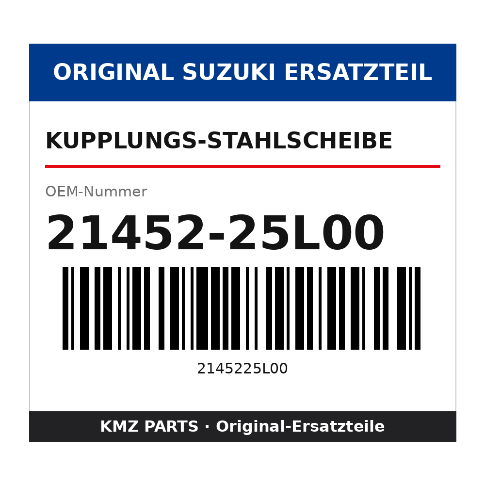 Suzuki Kupplungs-Stahlscheibe 21452-25L00