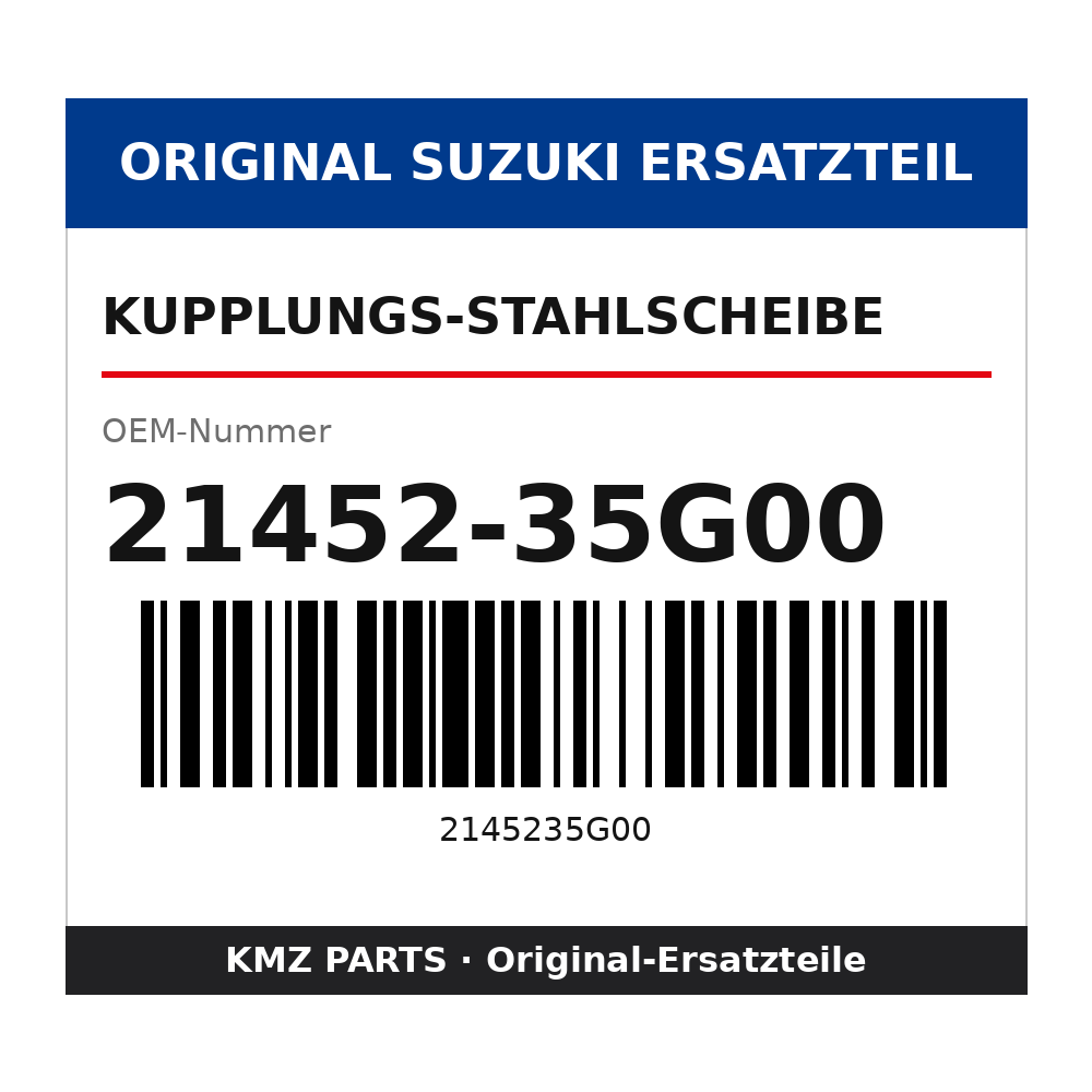 Suzuki Kupplungs-Stahlscheibe 21452-35G00