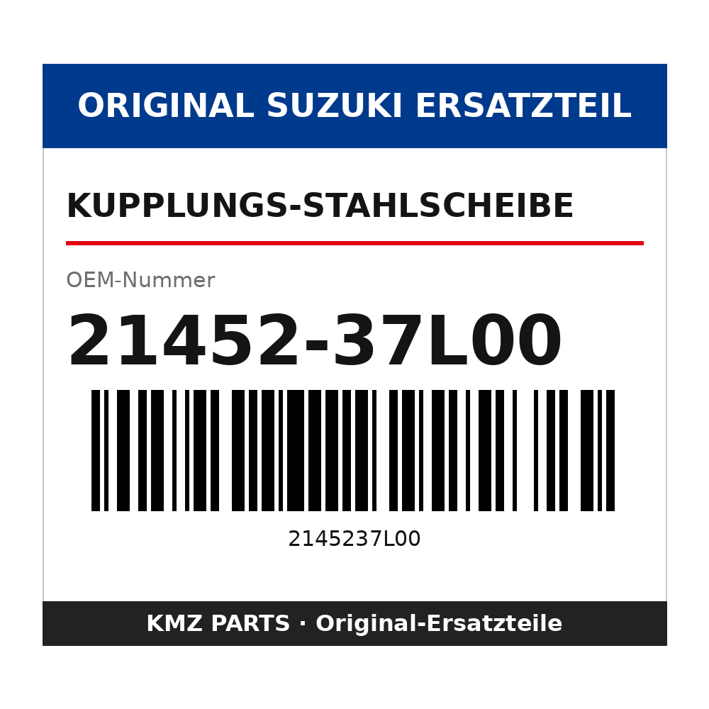 Suzuki Kupplungs-Stahlscheibe 21452-37L00