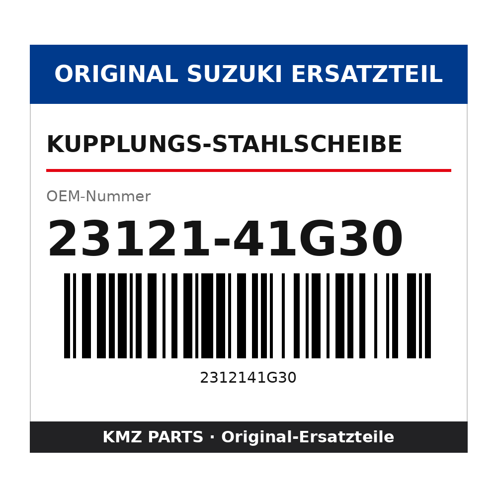 Suzuki Kupplungs-Stahlscheibe 23121-41G30