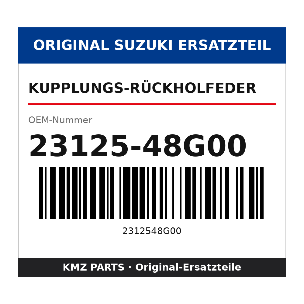 Suzuki Kupplungs-Rückholfeder 23125-48G00