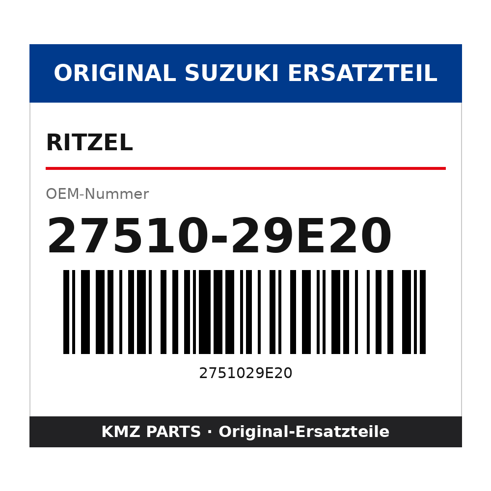Suzuki Ritzel 27510-29E20