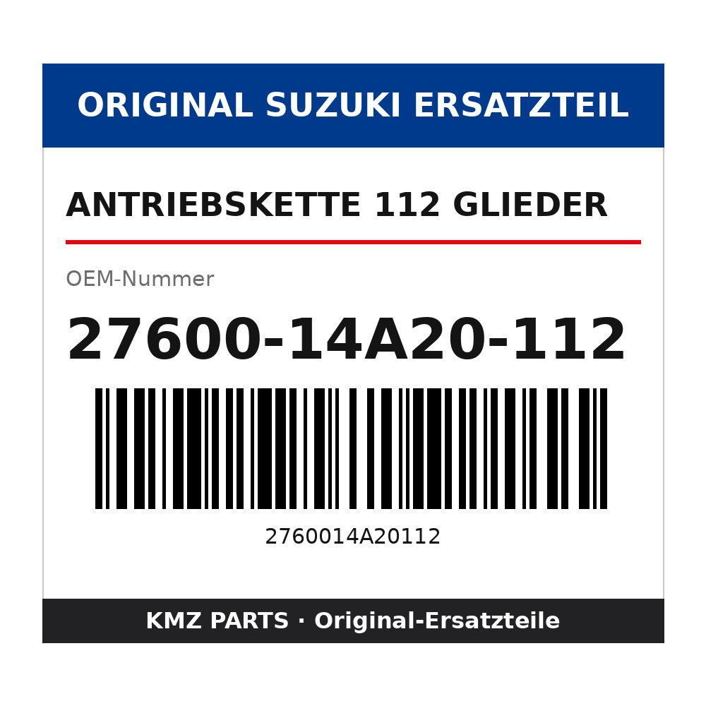 Suzuki Antriebskette 112 Glieder 27600-14A20-112