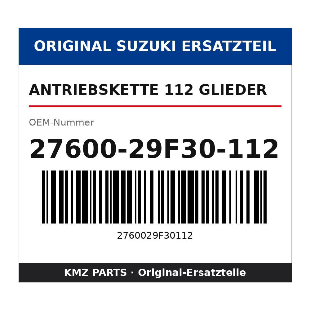 Suzuki Antriebskette 112 Glieder 27600-29F30-112