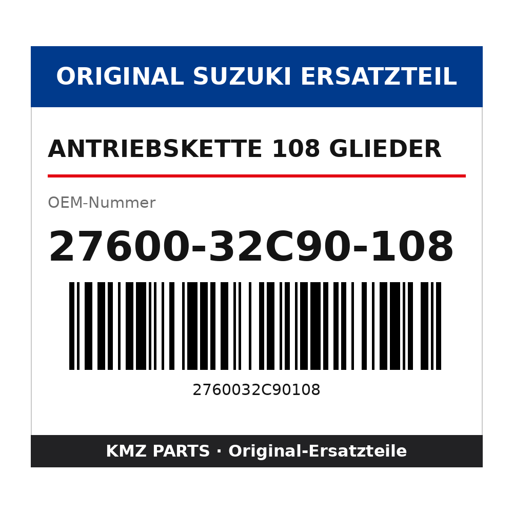 Suzuki Antriebskette 108 Glieder 27600-32C90-108