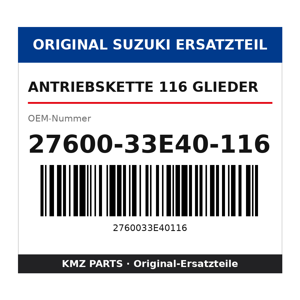 Suzuki Antriebskette 116 Glieder 27600-33E40-116