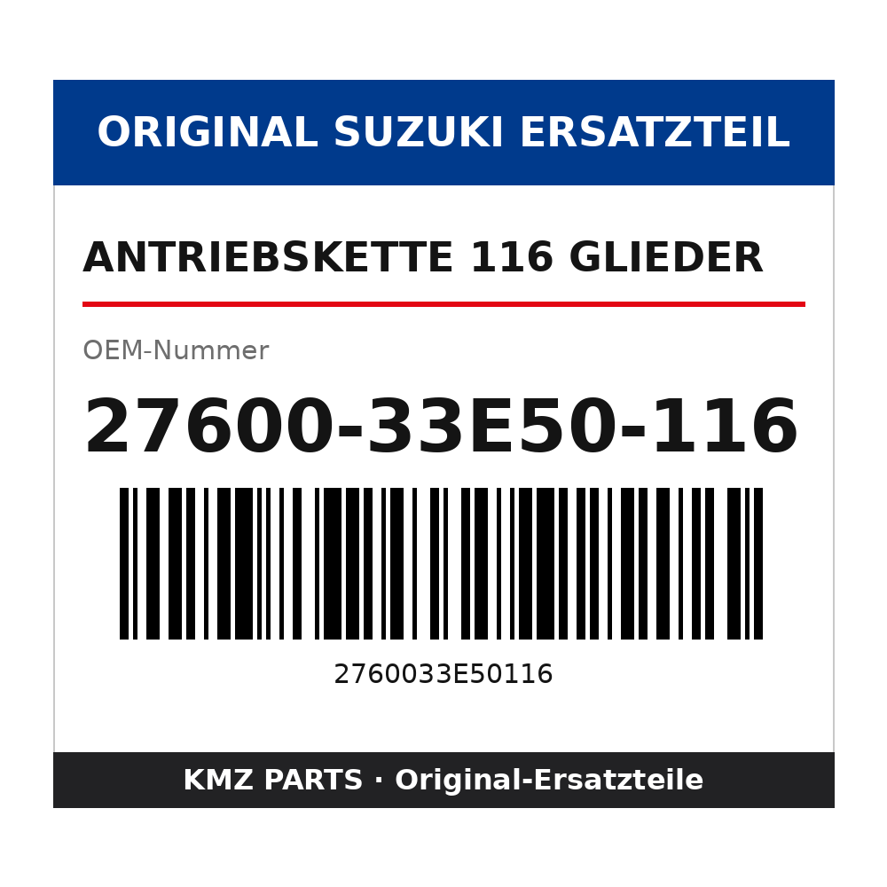 Suzuki Antriebskette 116 Glieder 27600-33E50-116