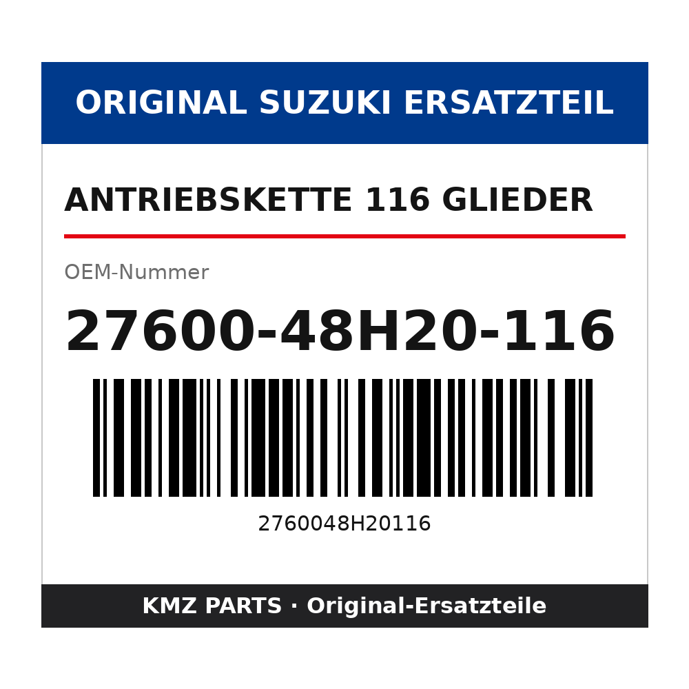 Suzuki Antriebskette 116 Glieder 27600-48H20-116