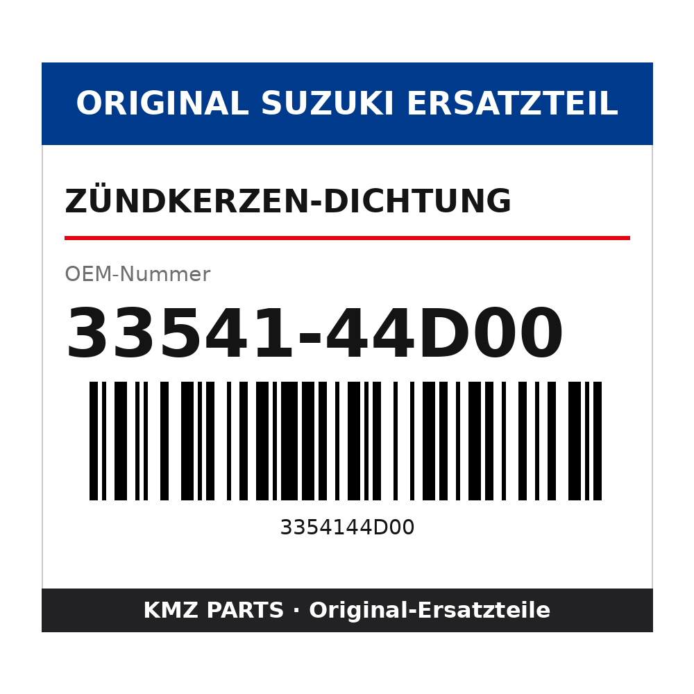 Suzuki Zündkerzen-Dichtung 33541-44D00