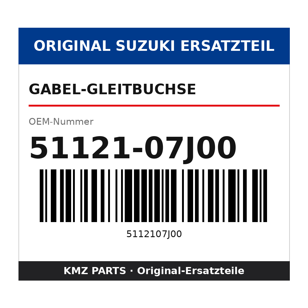 Suzuki Gabel-Gleitbuchse 51121-07J00