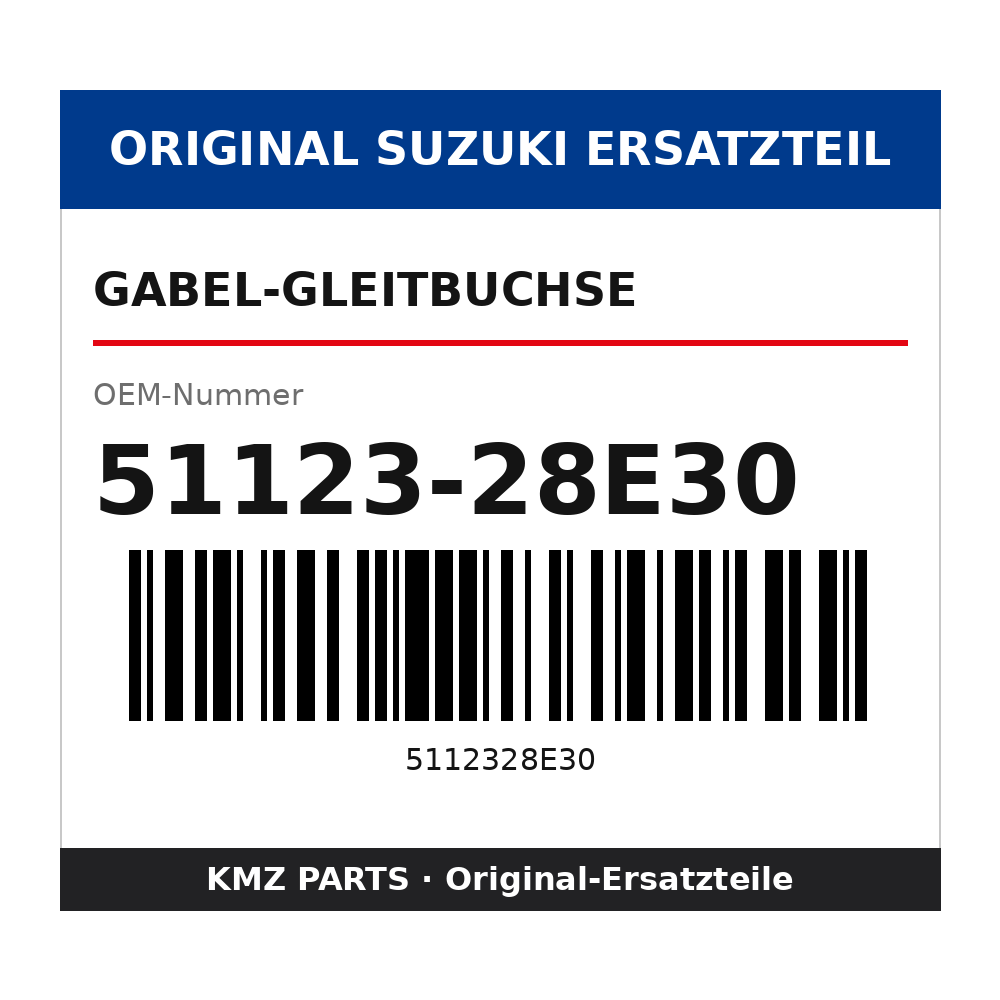 Suzuki Gabel-Gleitbuchse 51123-28E30