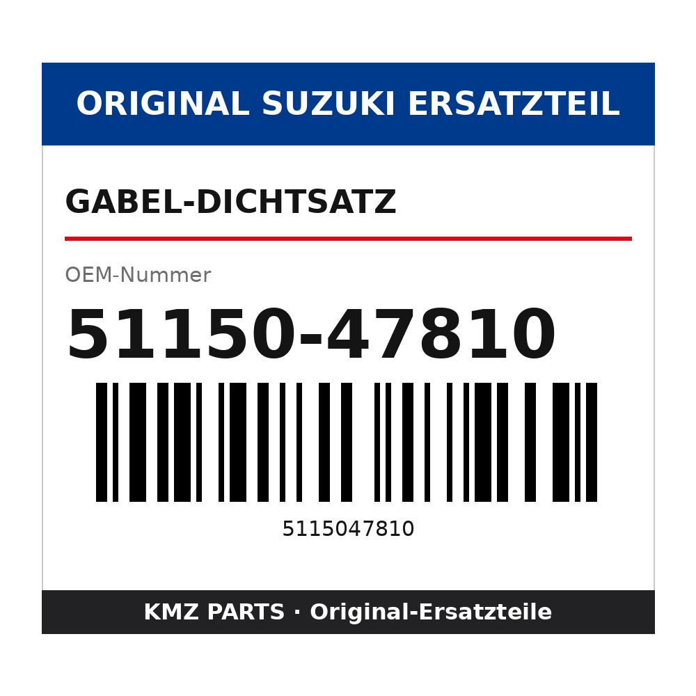 Suzuki Gabel-Dichtsatz 51150-47810