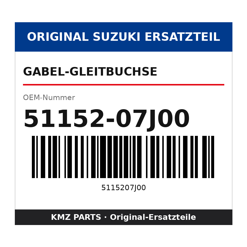 Suzuki Gabel-Gleitbuchse 51152-07J00