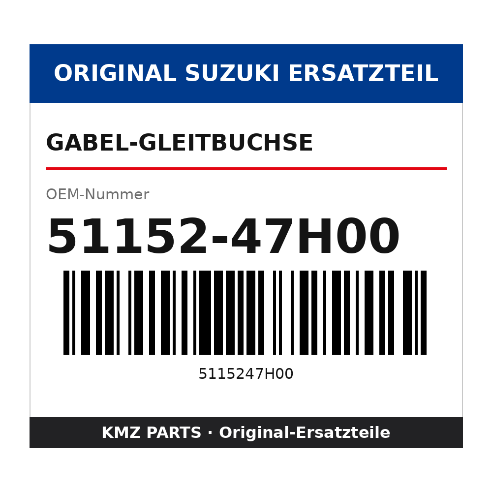 Suzuki Gabel-Gleitbuchse 51152-47H00