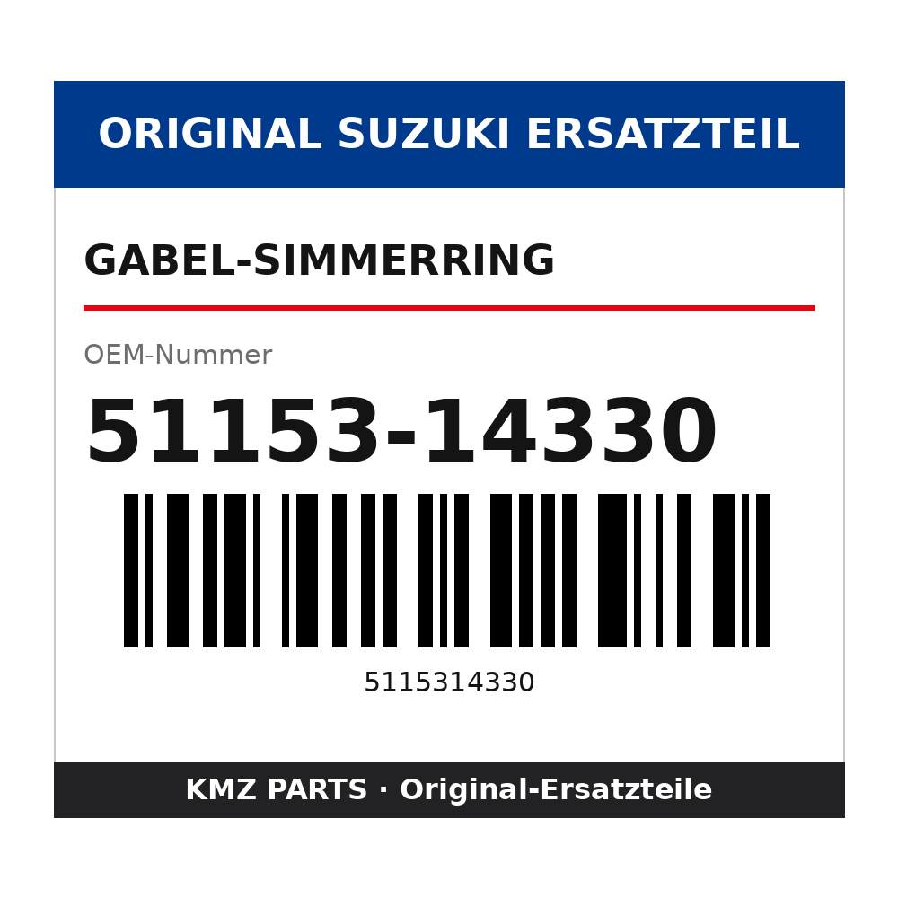 Suzuki Gabel-Simmerring 51153-14330