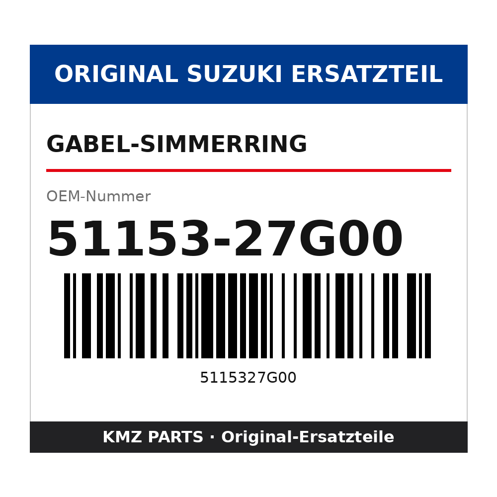 Suzuki Gabel-Simmerring 51153-27G00