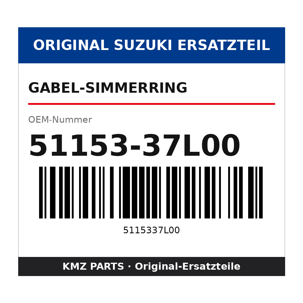 Suzuki Gabel-Simmerring 51153-37L00