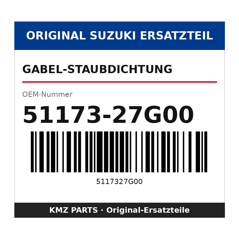 Suzuki Gabel-Staubdichtung 51173-27G00