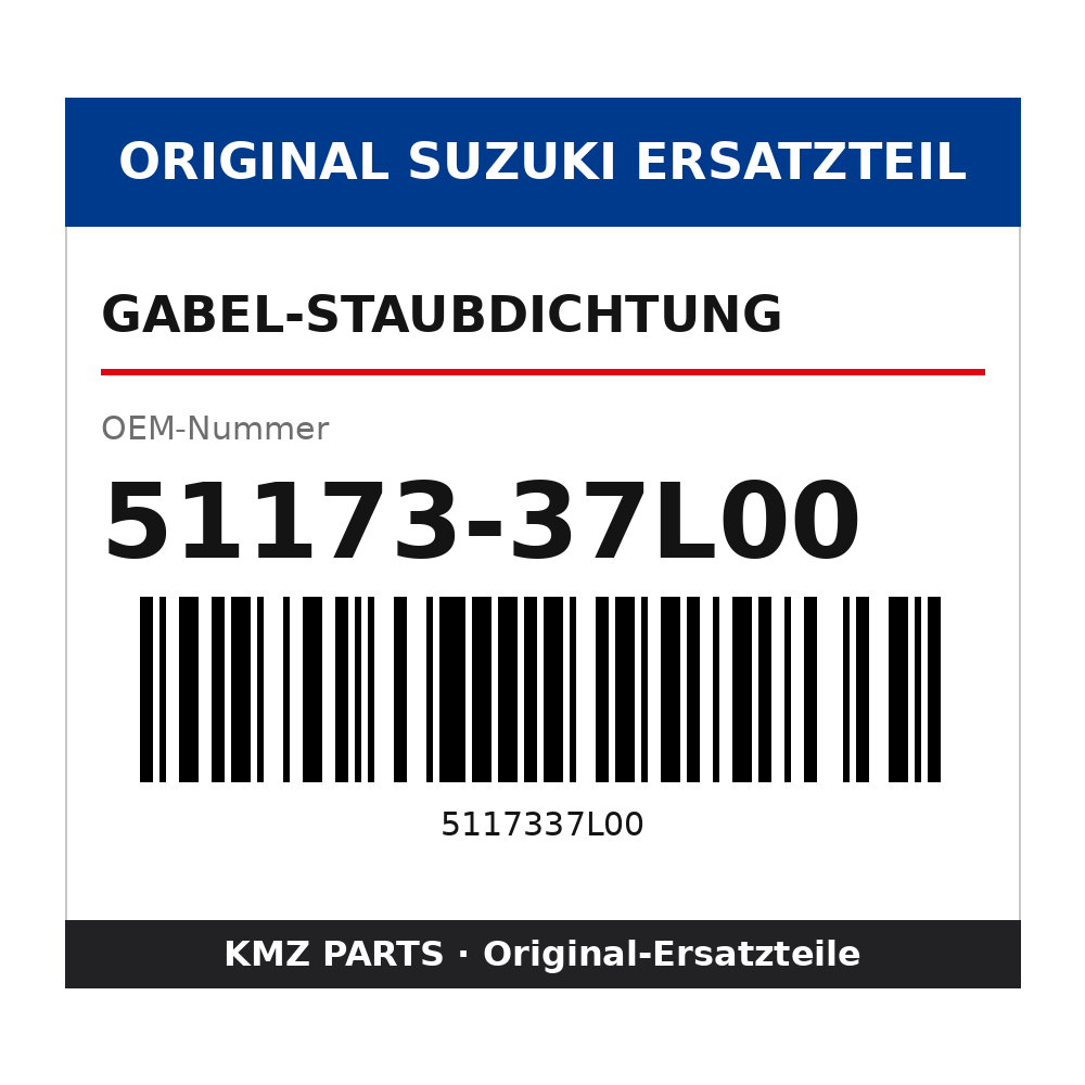 Suzuki Gabel-Staubdichtung 51173-37L00