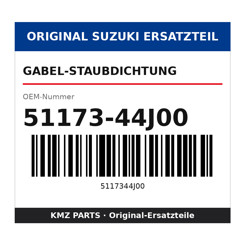 Suzuki Gabel-Staubdichtung 51173-44J00