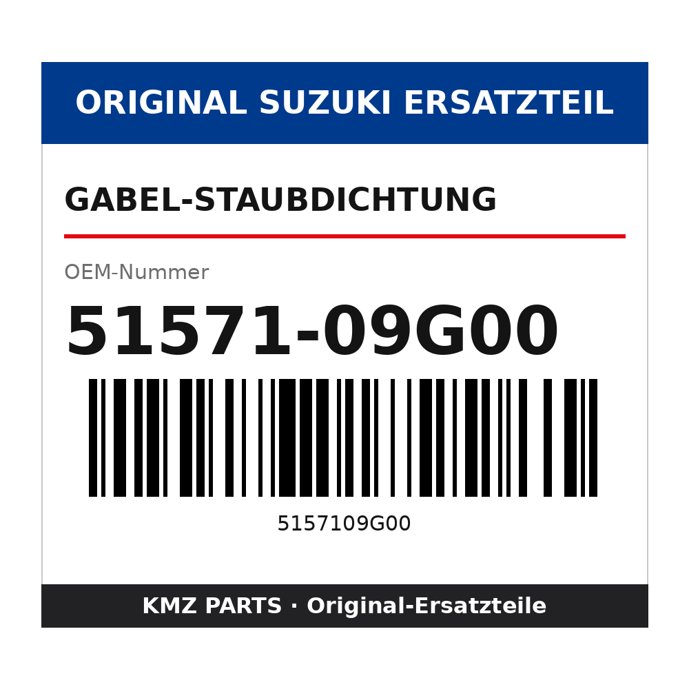 Suzuki Gabel-Staubdichtung 51571-09G00