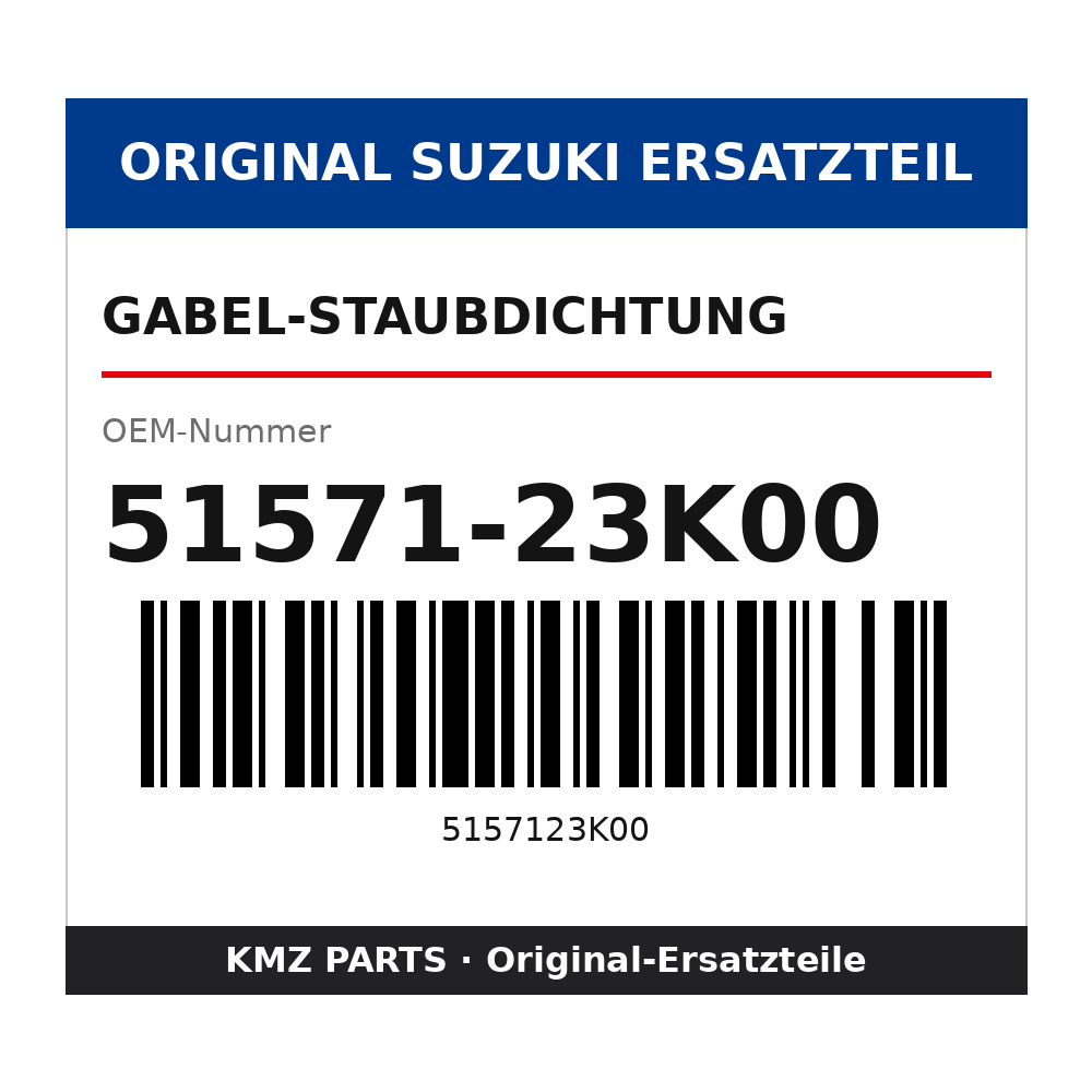 Suzuki Gabel-Staubdichtung 51571-23K00