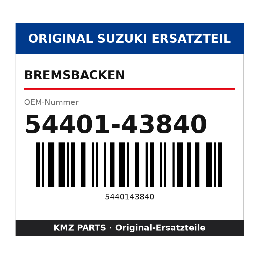 Suzuki Bremsbacken 54401-43840