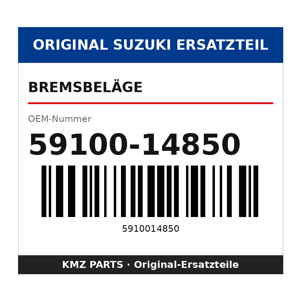 Suzuki Bremsbeläge 59100-14850