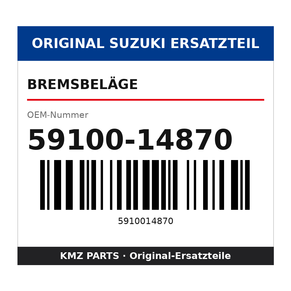 Suzuki Bremsbeläge 59100-14870