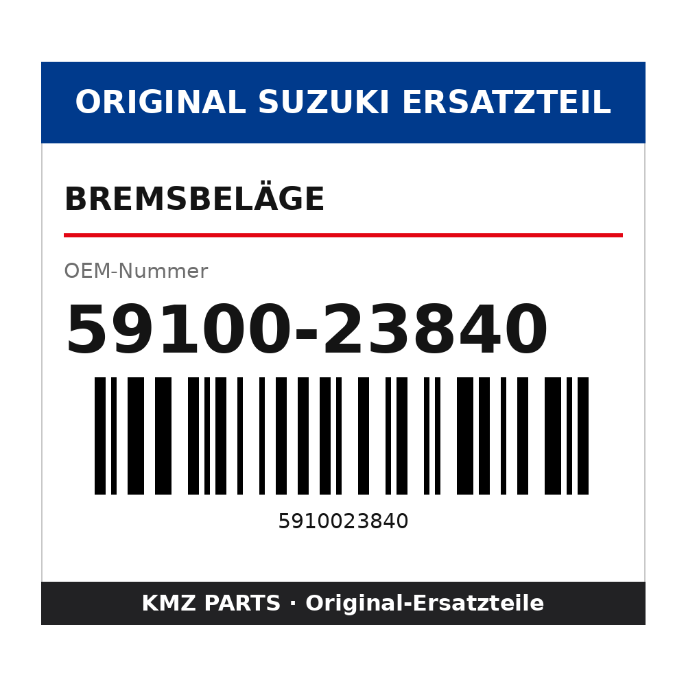 Suzuki Bremsbeläge 59100-23840