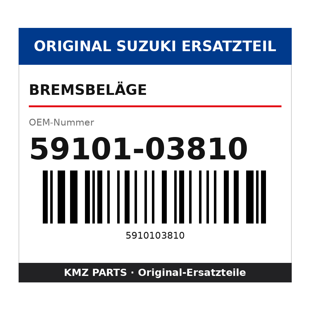 Suzuki Bremsbeläge 59101-03810