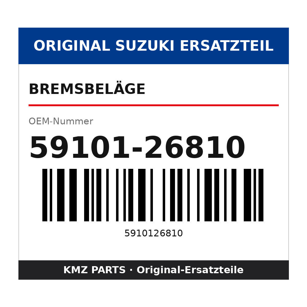 Suzuki Bremsbeläge 59101-26810
