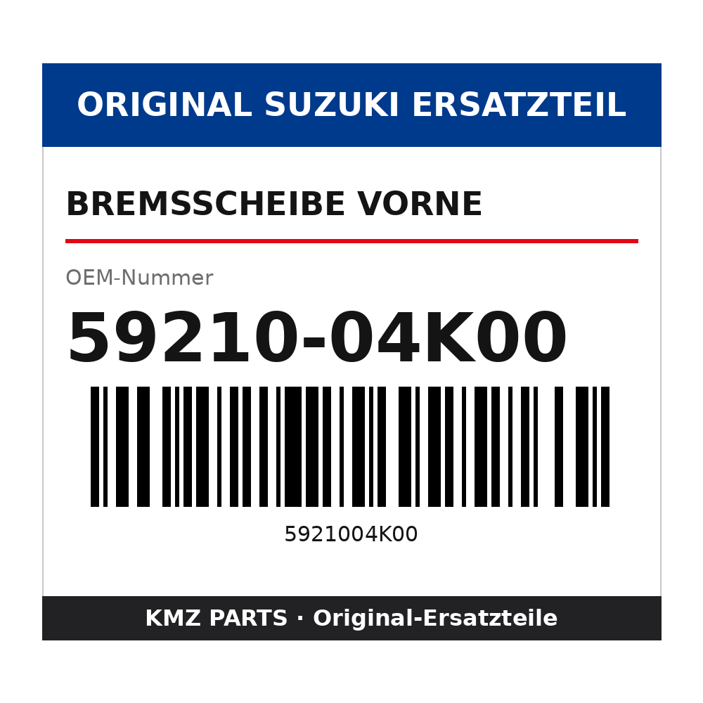 Suzuki Bremsscheibe vorne 59210-04K00