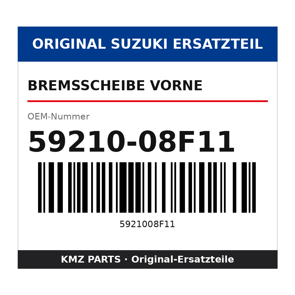 Suzuki Bremsscheibe vorne 59210-08F11